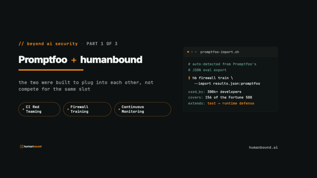 Techy cover for the Humanbound Agent Attack Scenario Library, showing a test_pack.yaml code card that maps an agent failure to an OWASP Agentic category and the guardrail that closes it, with Agent Goal Hijack, Tool Misuse, and Memory Poisoning tags.